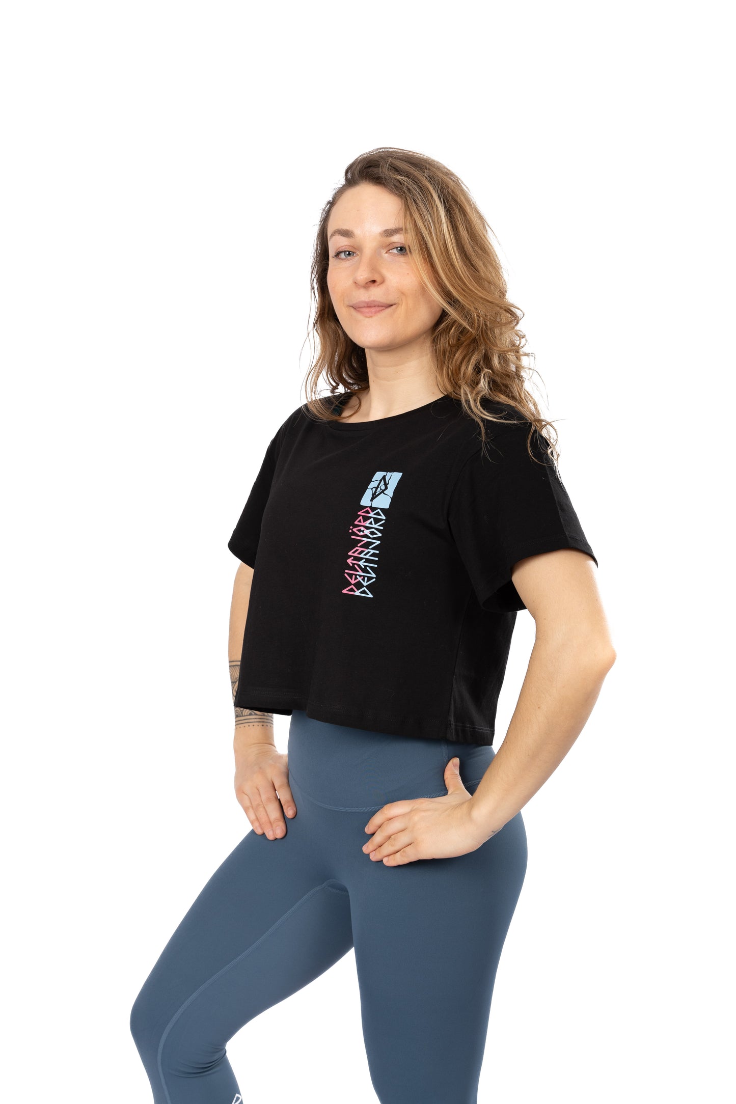 CROP TOP FLORIDA BLACK