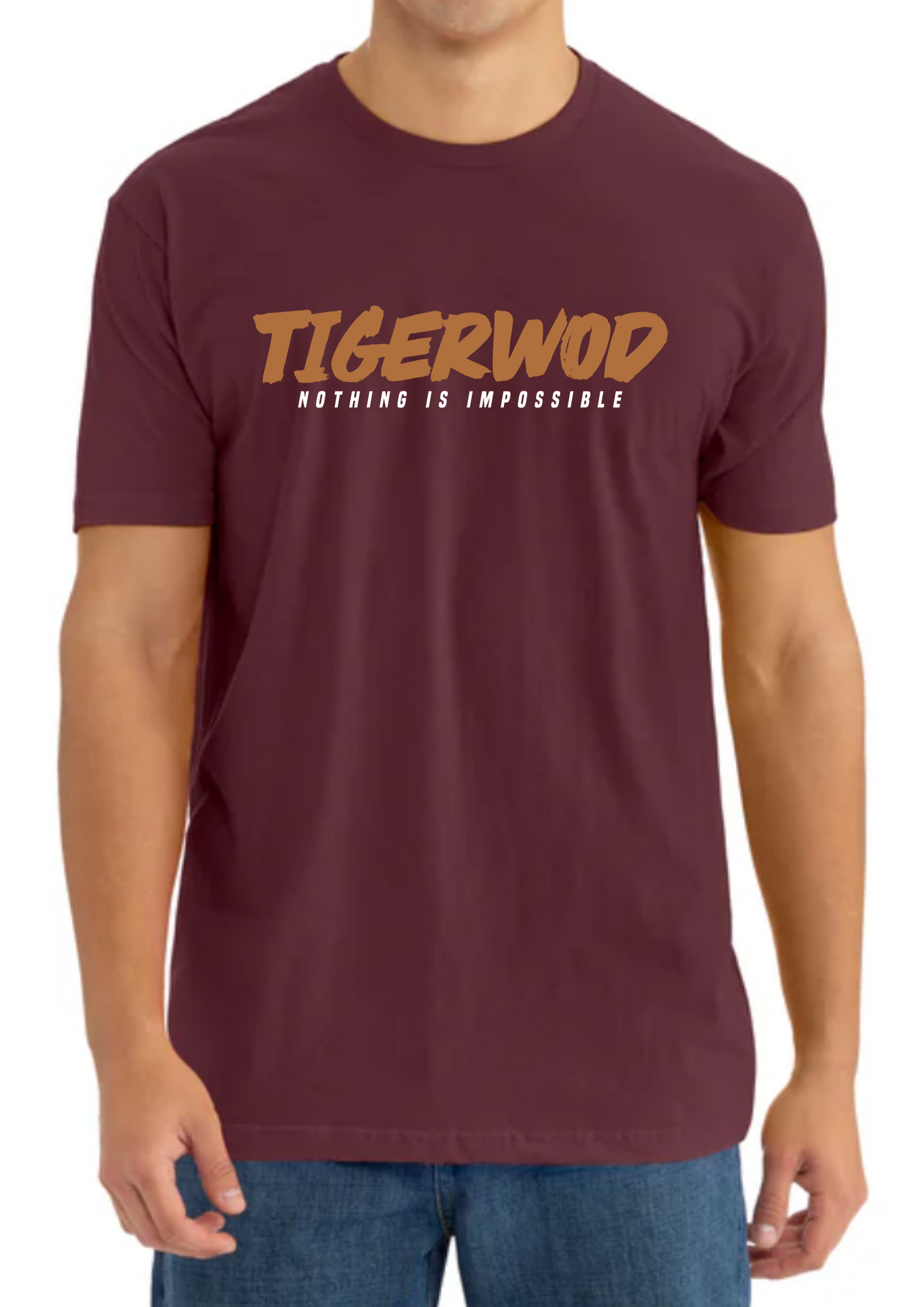TEE SHIRT UNISEXE TIGER MAROON