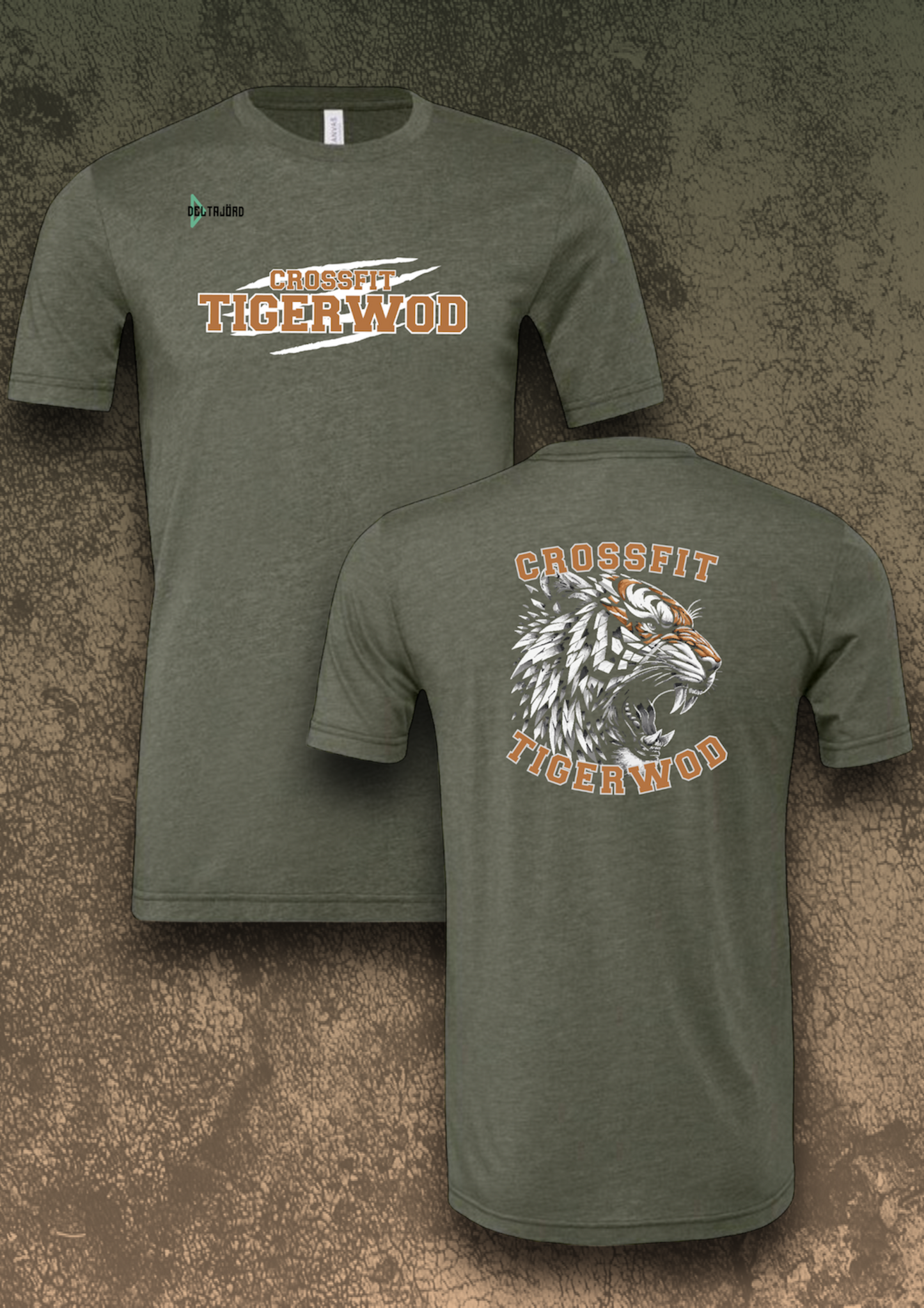 T-SHIRT TIGERWOD UNISEXE KAKI