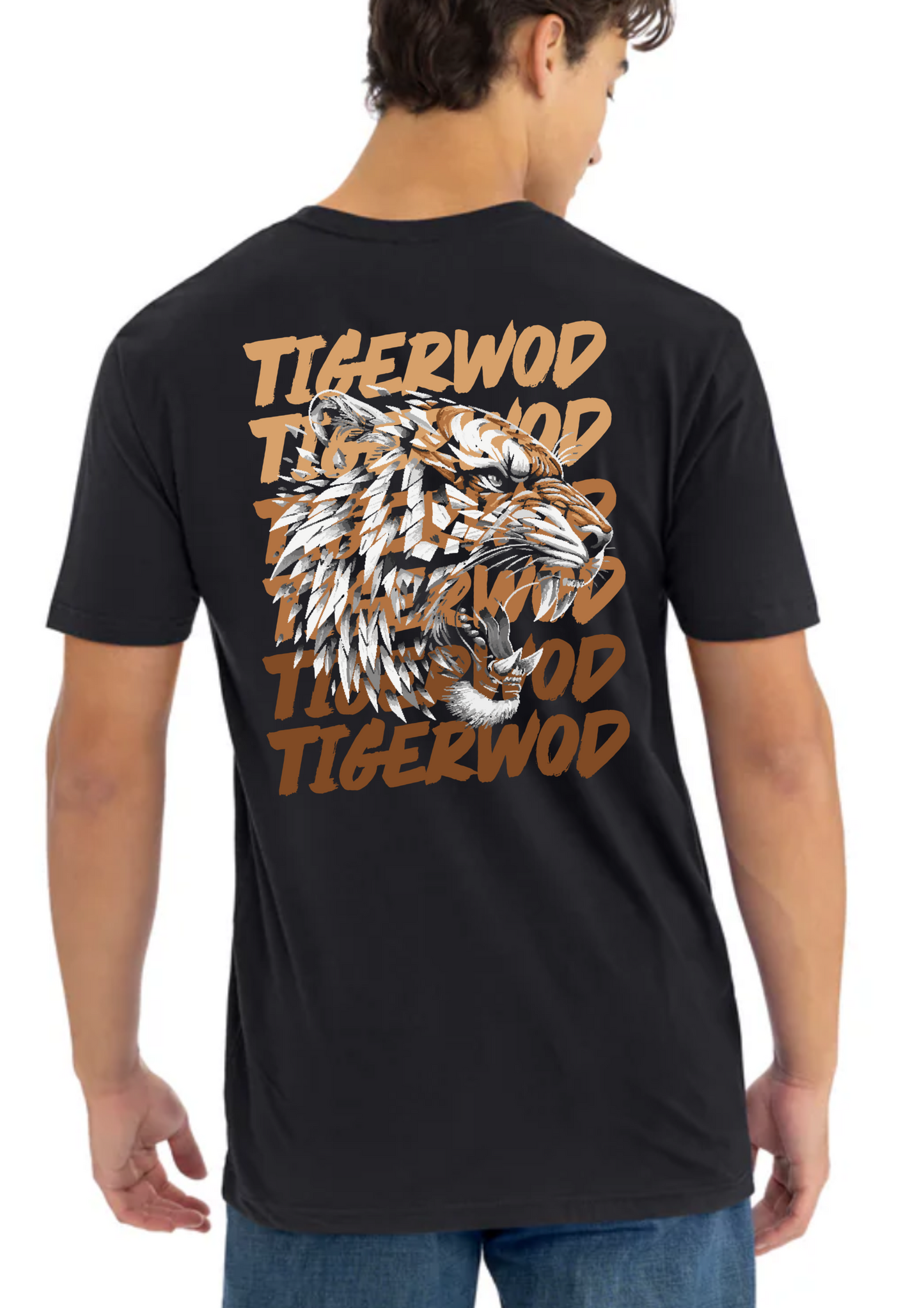TEE SHIRT UNISEXE TIGER BLACK