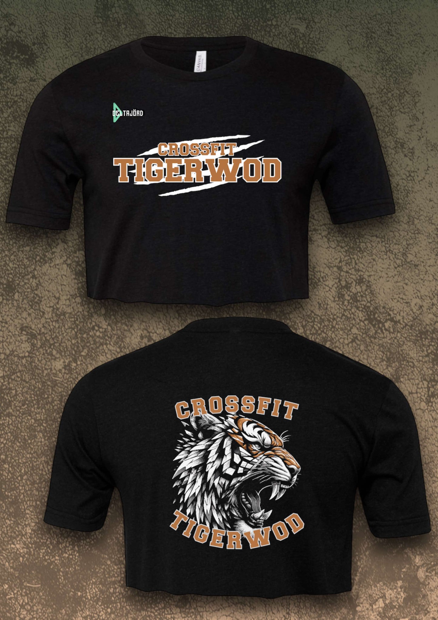 CROPTOP TIGERWOD NOIR