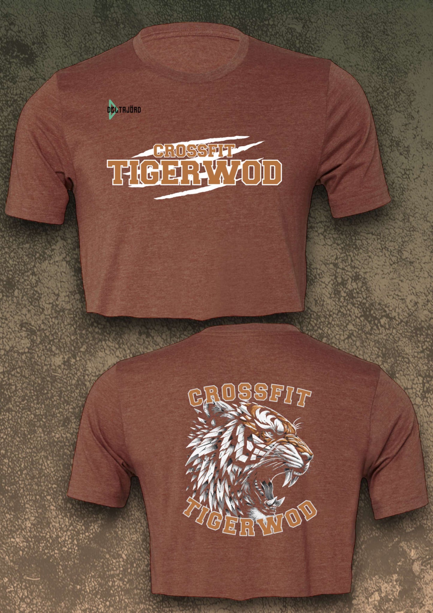 CROPTOP TIGERWOD MARRON
