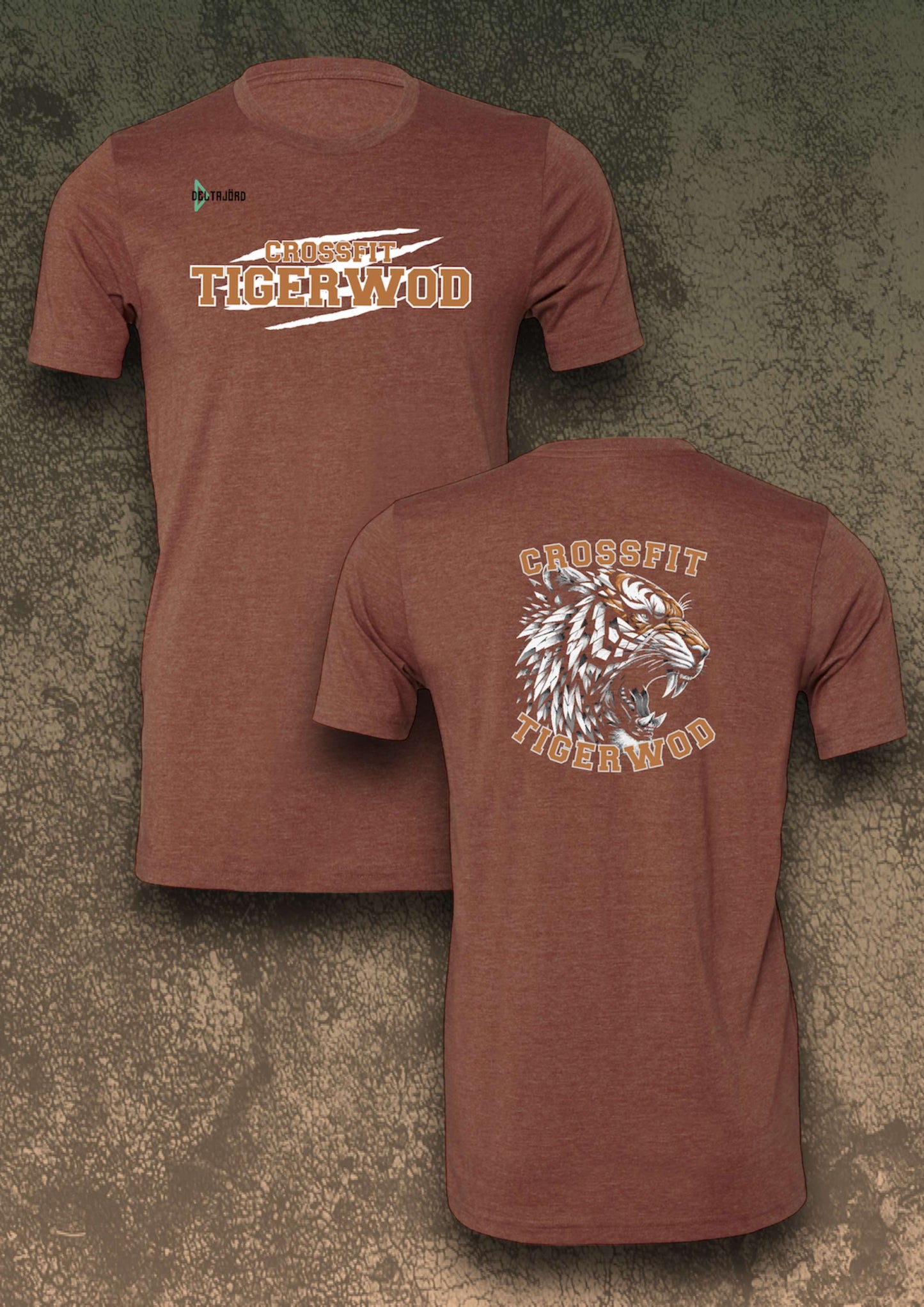 T-SHIRT TIGERWOD UNISEXE MARRON