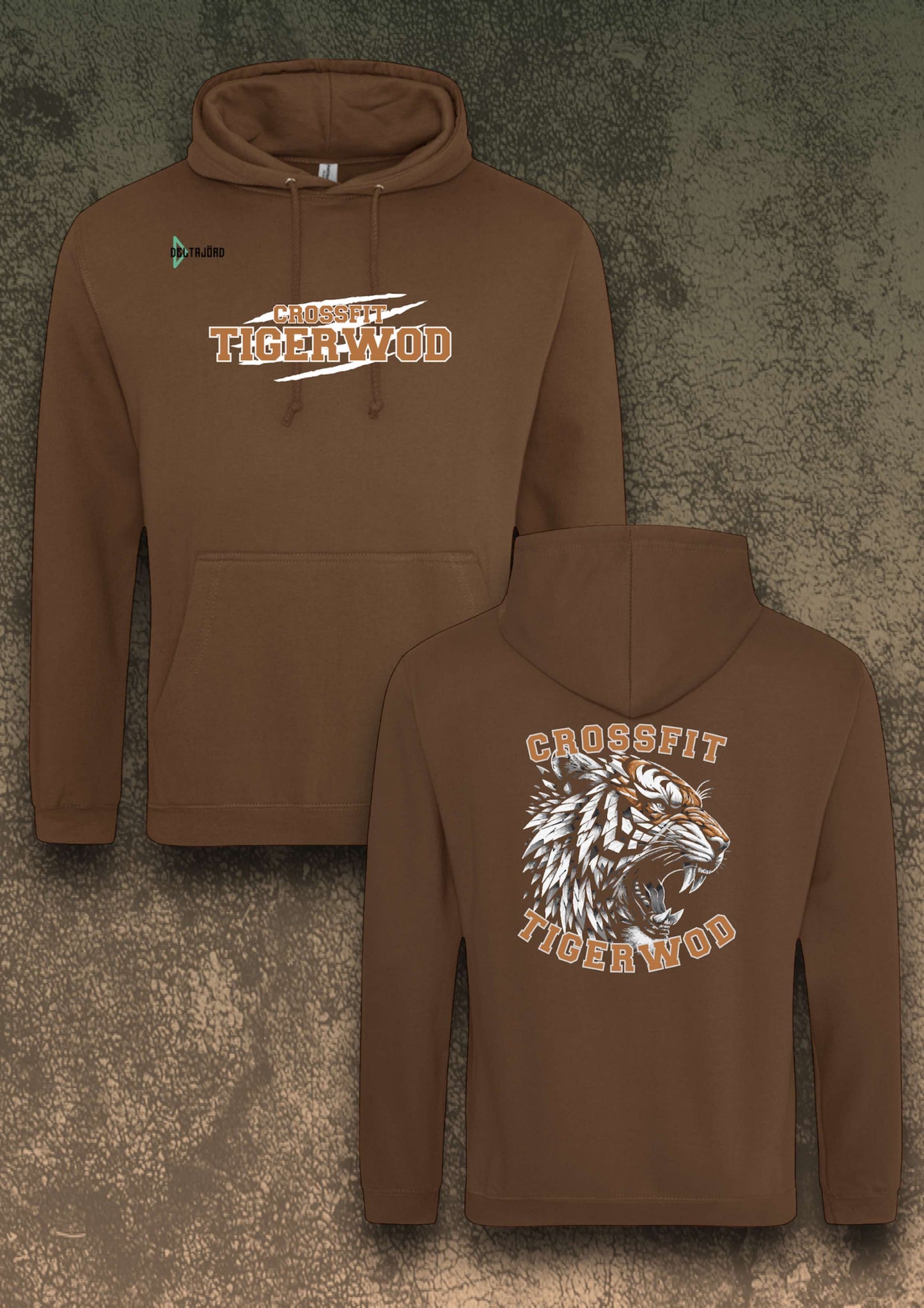 SWEAT TIGERWOD UNISEXE MARRON