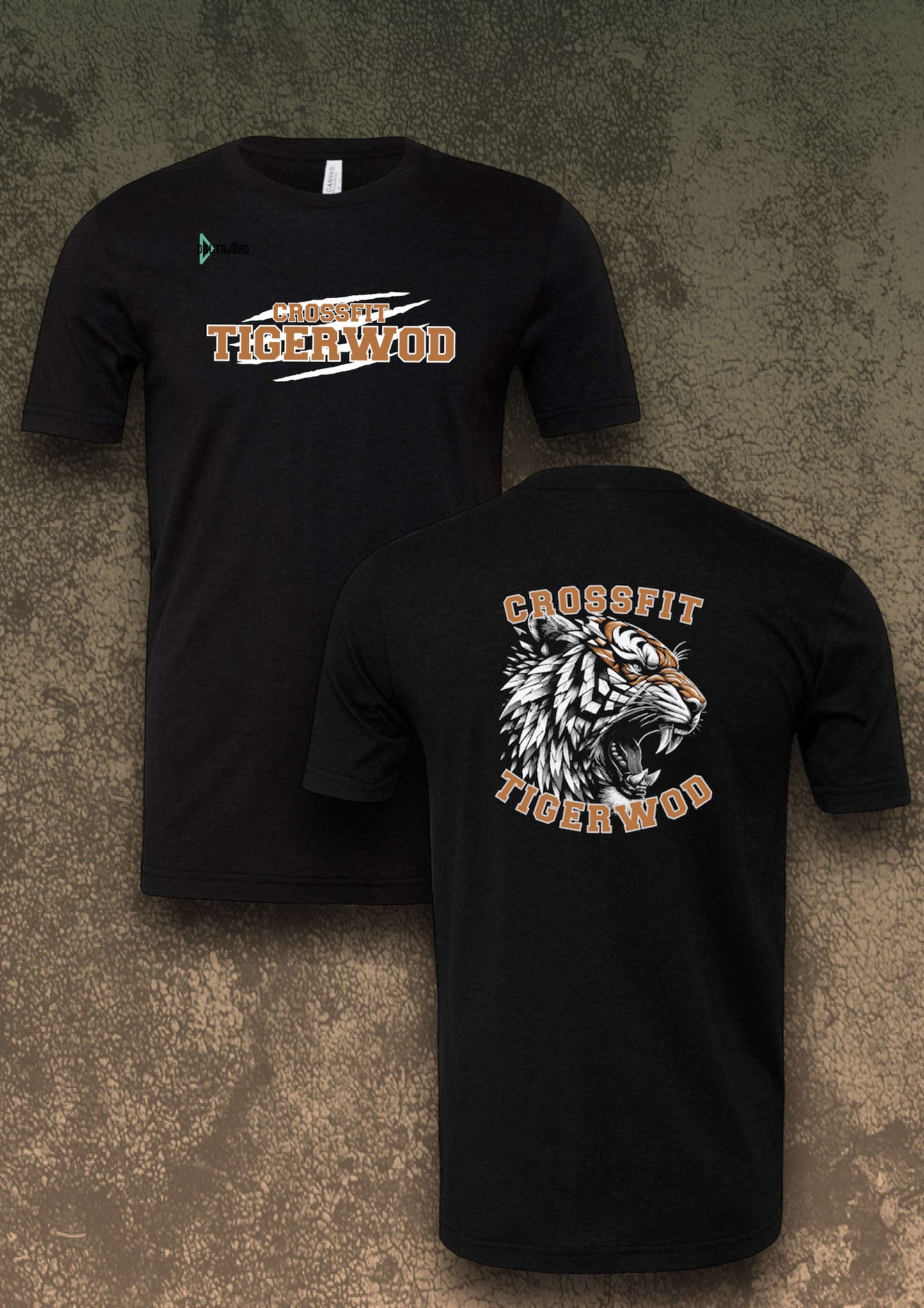 T-SHIRT TIGERWOD UNISEXE NOIR