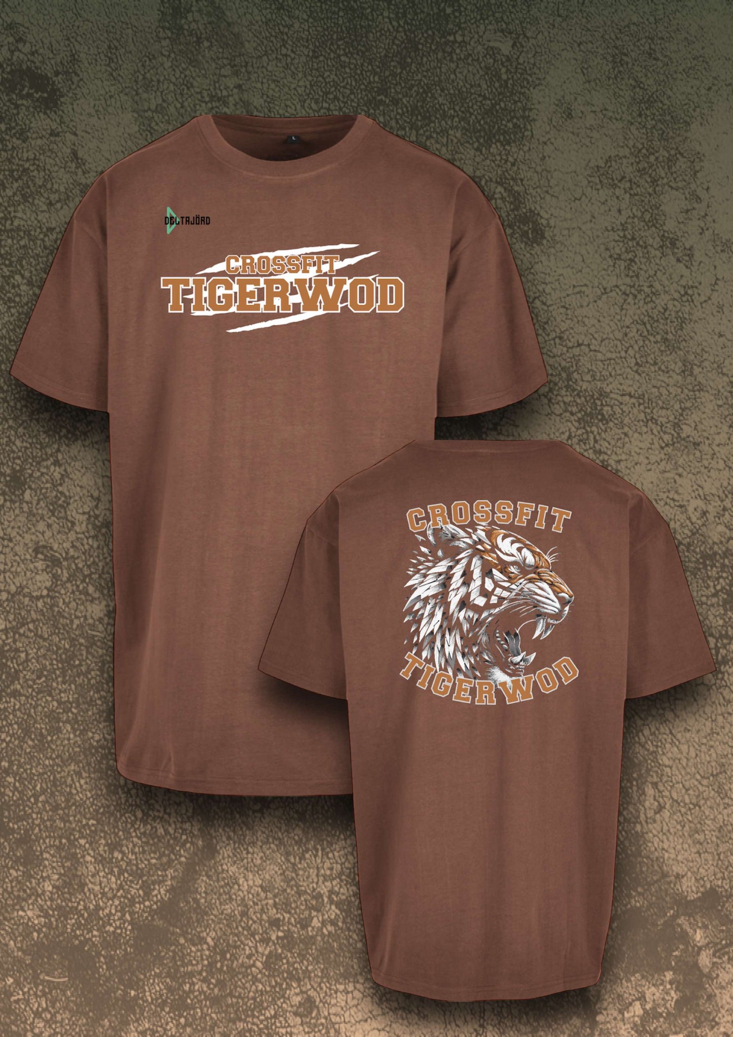 OVERSIZE TIGERWOD MARRON